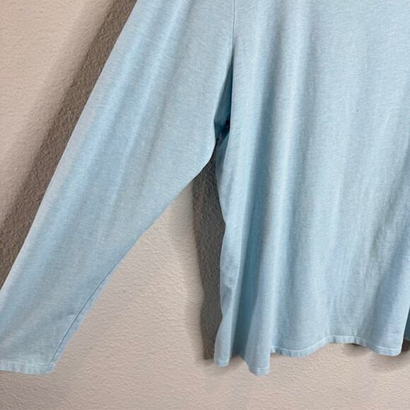 Pure Jill Sz X-Large Baby Blue Stretch Crewneck Long Sleeve Top - Picture 3 of 9